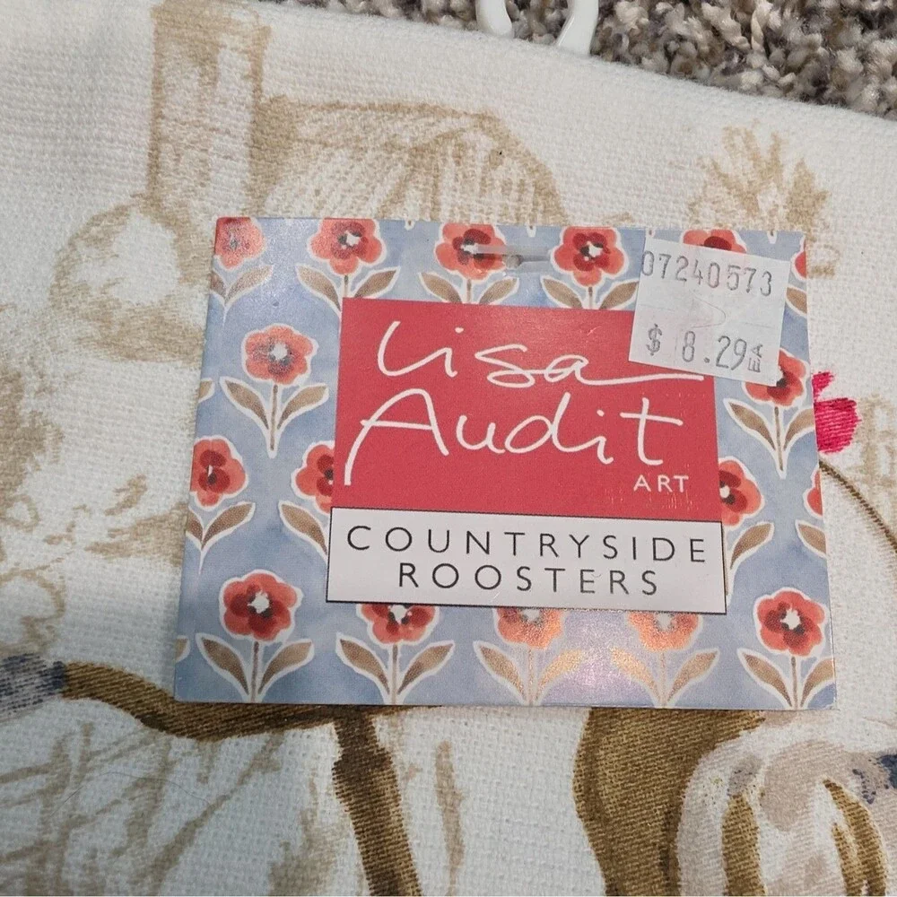 Kay Dee Designs Lisa Audit Set of 3 Cotton Kitchen Towels Bee Rooster Strawberry